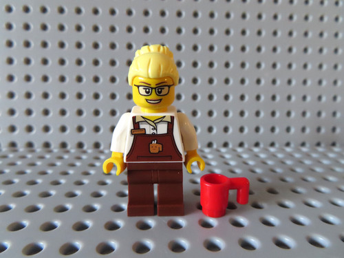 Lego figur frau zug - zug, passagier