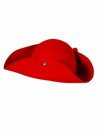 Roter dreispitz aus echter - dreispitz,