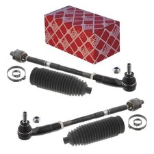 2 Febi Spurstangen vorne links + rechts für Audi Seat Skoda VW mit Lenkmanschet