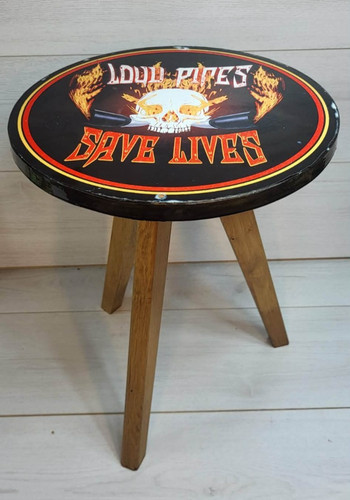 Biker totenkopf beistelltisch - biker,