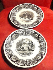 Antike 2Teller  Villeroy&Boch Mettlach SAAR Germany   Steingut Art Deco 21,5 cm