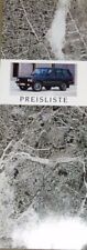 Range Rover Vogue SEi Efi Diesel Preisliste 1.1.1989