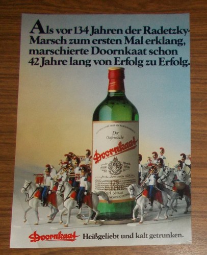 Seltene werbung doornkaat - werbung,