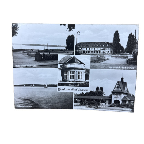 Postkarte bad saarow - bad,