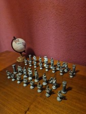 Schwere Zinn Schachfiguren