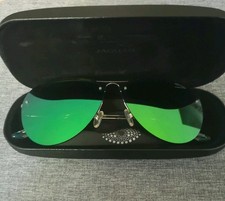 Elegante Jaguar Sonnenbrille - Pilotenstil mit grün verspiegelten Gläsern - Top