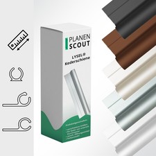 Kederschiene Kederleiste Alu grau schwarz beige braun 0° 45° 90° Länge: 1 M