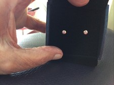 Sogni D Oro Facettenreich Ohrstecker Padparadscha  Saphir 375 GGold NEU NP 459 E