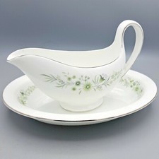 Wedgwood Westbury Sauciere Kanne und Schale Unterteller Servierschale
