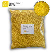 1 kg Bienenwachs Pastillen gelb/orange Kerzen Möbelwachs Kosmetik