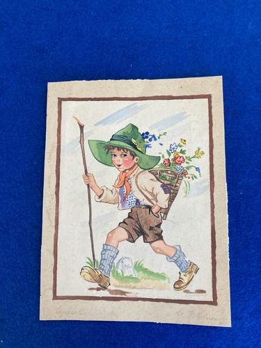Kitsch 40er jahre - 40er, aquarell