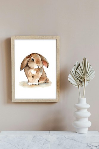 Kaninchen kunstdruck - kaninchen,