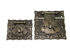 Schatullenverschluß Schatullenschloß Truhenverschluss Kastenverschluss, A-075 