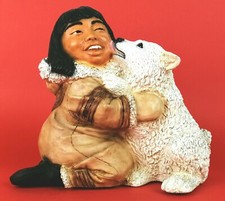 INDISCHES MÄDCHEN MIT HUND -