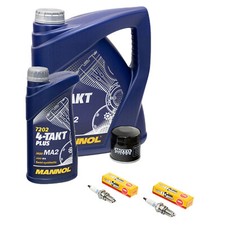 5L Öl Wartungspaket für Suzuki VS 1400 Intruder VX 1987-2003 Ölfilter Zündkerzen