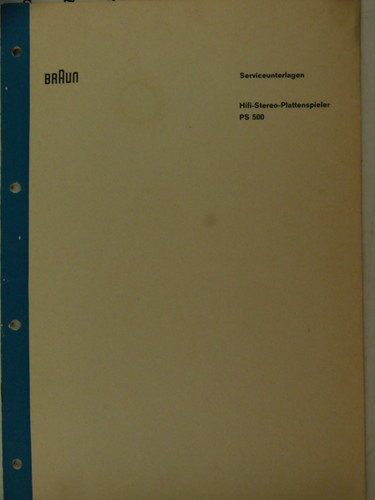 Braun plattenspieler 500 - braun,