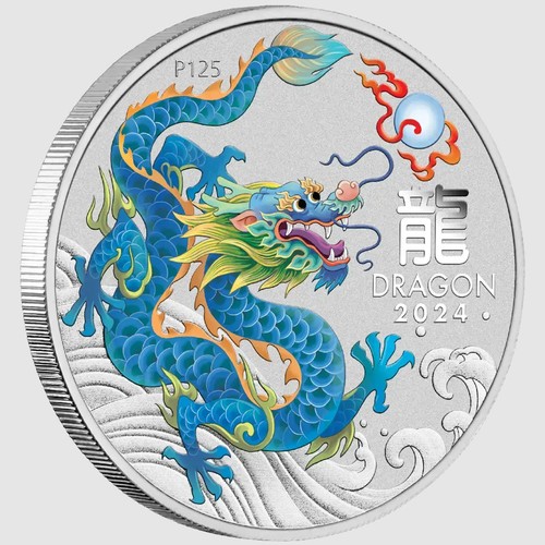 Silber lunar 3 drache - oz,