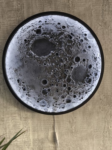 Mond lampe druck - lampe,