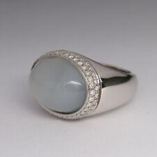 Ring mit 11,25ct Mondstein und 0,66ct Brillant  750/18K Weißgold Choices by DL