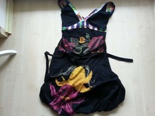 DESIGUAL Mini-Ballon-Träger-Kleid-Rock-Dress-Skirt-Shirt S neuw.Cotton schwarz