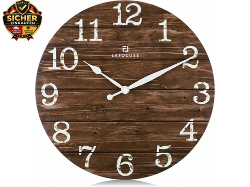 Rustikal wanduhr holz - wanduhr, lautlos