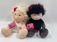 NICI feat. US5 Stofftiere Plüsch Engel Teufel unbespielt mit Etikett ca. 25 cm