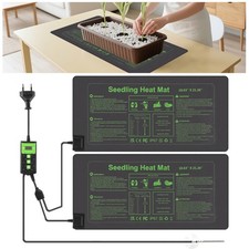 Heizmatte mit Thermostat Terrarium Regler Heizung All-in-One 27W/55W 1/2 Stück