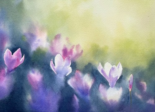 Originales gemälde aquarell - , gemälde,