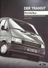 277155) Ford Transit - Preisliste & Extras - Prospekt 11/1985