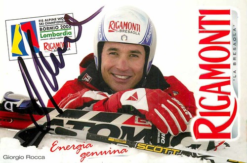 Giorgio rocca autogrammkarte - rocca,