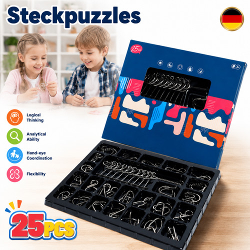 25pcs test metall puzzle - 25pcs,
