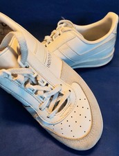 PONY INDOOR CUP Hallen Schuhe Tennis Halle glatte Sohle 4 36-37 weiß PU/Leder