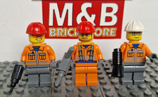 Lego City Minifiguren Bauarbeiter  im 3er Pack mit Zubehör #931#