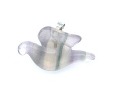Anhänger Friedenstaube Fluorit 30 mm