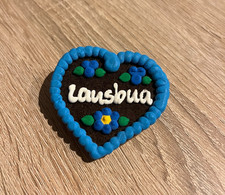 Lausbua Filzherz Anstecker | Lebkuchenherz Pin Deko Wiesn Wasen Sammler Oktober