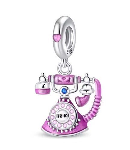 Pink antik telefon - pink,