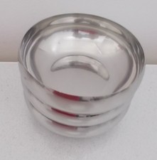 3 AMC mini Edelstahl Schüssel SET Servierschale Schüsseln 13 x 5 cm 