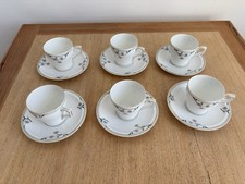 6  Teetassen Porzellan alt mit