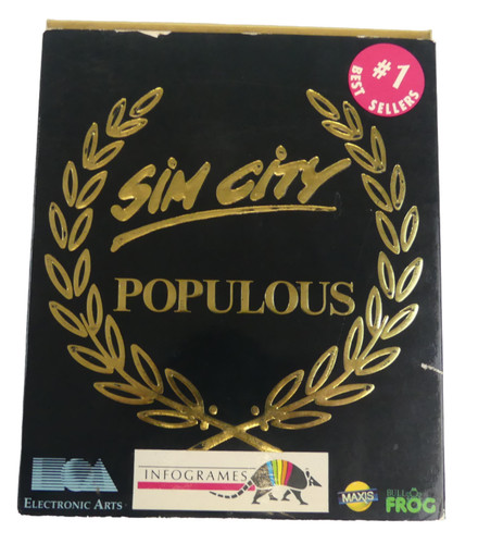 Sim city populous - populous, amiga