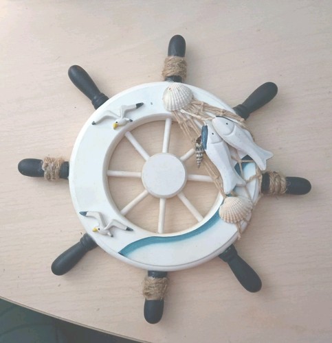 Steuerrad holzdeko schiff - steuerrad,