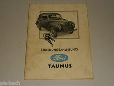 Betriebsanleitung Handbuch Ford Taunus Buckeltaunus G73A, Stand 11/1949