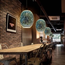 LED 3D Bunt Glas Kronleuchter Feuerwerk Hängelampe Pendelleuchte Deckenlampe