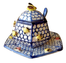 Keramik Honigdose mit