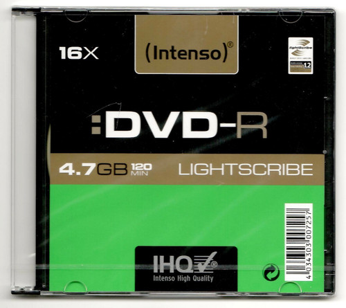 Intenso dvd rohling - dvd-r, gb