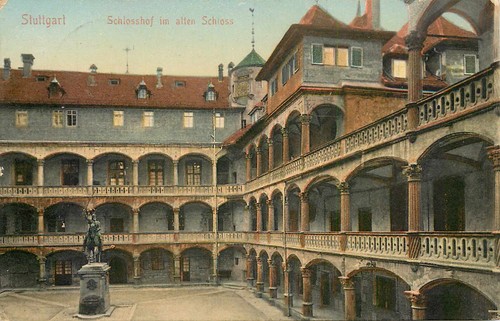 Stuttgart schlosshof alten - schlosshof, im