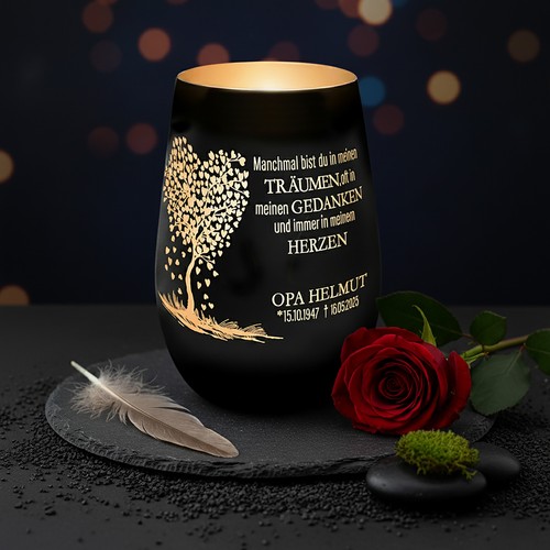 Trauerlicht personalisiert - ,