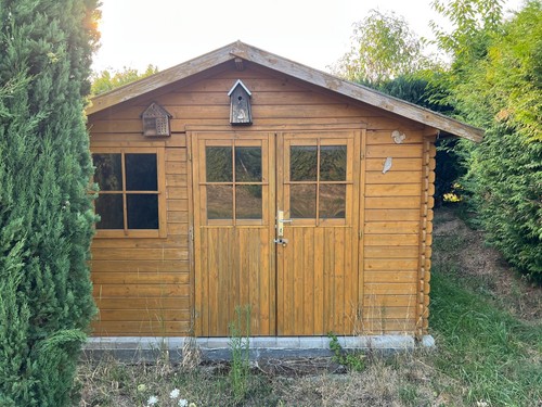 Gartenhaus aus holz - holz, ×
