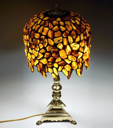 Art deco tisch lampe natur - tisch,