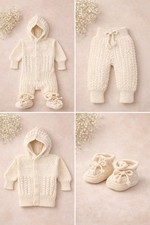 Handgestricktes Erstlingsset