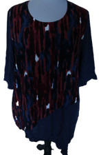 Sheego Damen Tunika Blau